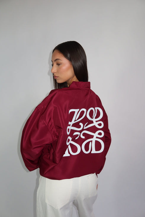 priority monogram windjacket bordeaux