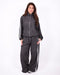 Checkered tracksuit black