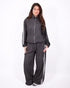Checkered tracksuit black