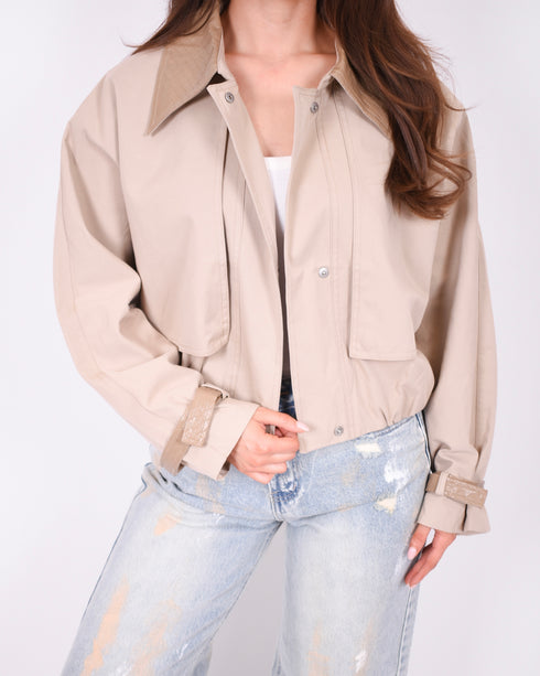 nyra trench jacket creme