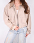 nyra trench jacket creme