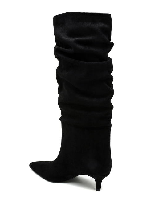 Slouchy boots black