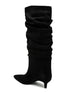 Slouchy boots black