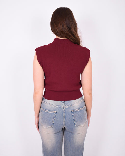Spencer top Bordeaux
