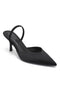 Satin heels black