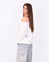 off shoulder sweater light grey
