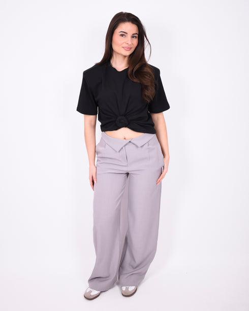 foldover pantalon grey
