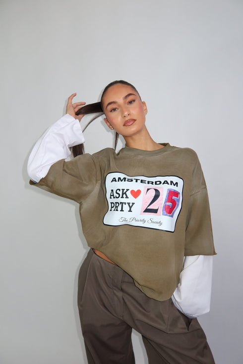 priority layered longsleeve khaki