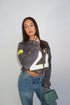 Priority ‘21’ longsleeve grey/yellow