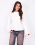 bow longsleeve white