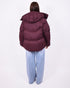 puffer coat bordeaux