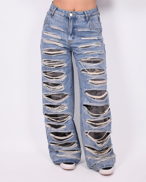 ripped camo jeans
