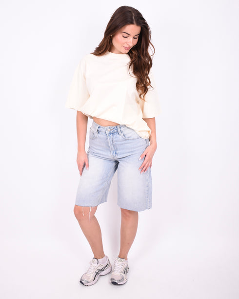 Stretch jort blue