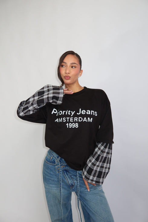 priority layered amsterdam longsleeve black