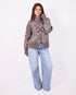 Paisley knit vest beige