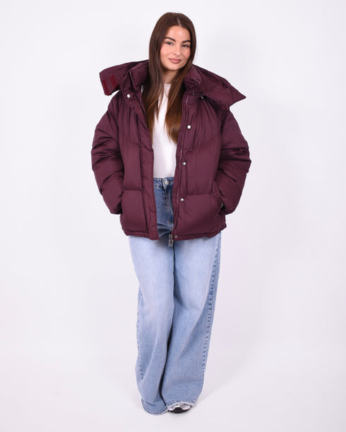 puffer coat bordeaux