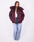 puffer coat bordeaux