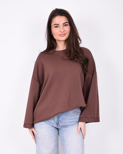 basic oversized t-shirt brown