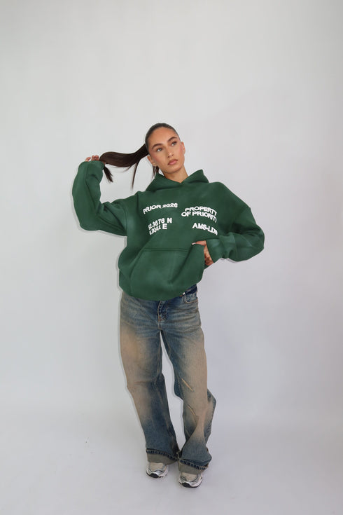 priority AMS-LDN hoodie green