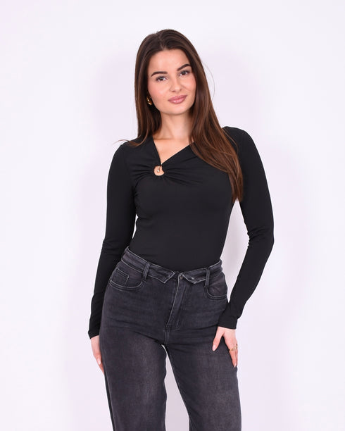 Lise top black