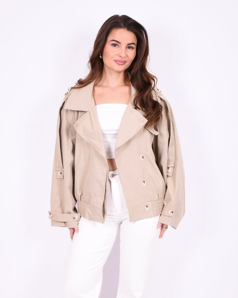 City trenchcoat taupe