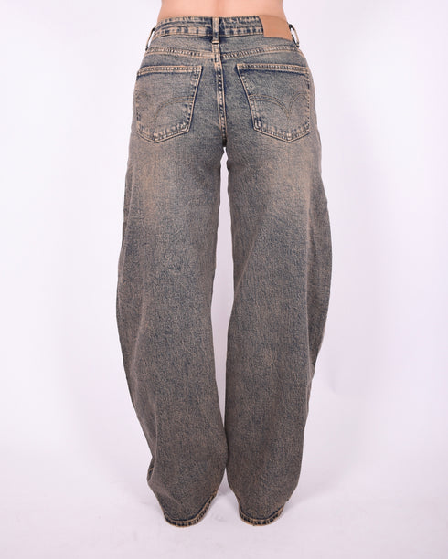 vintage barrel stretch jeans