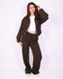 jacky striped pants brown