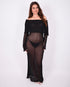 beach maxi dress black