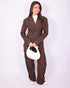 boss babe suit brown