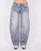 Vintage Washed barrel stretch jeans