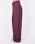 pleated checkered pants bordeaux