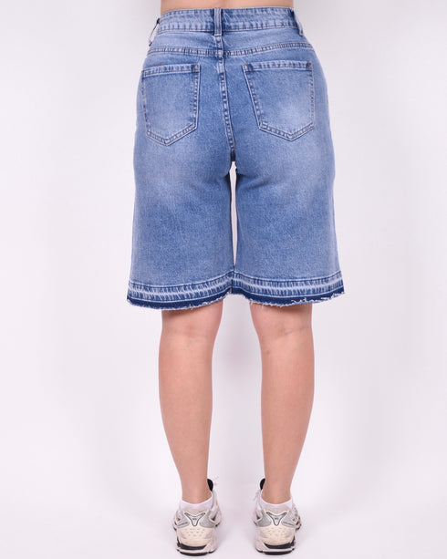 raw hem jort blue