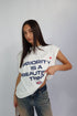priority sleeveless tee white