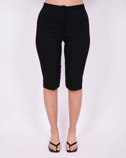 stretch capri black