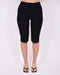 stretch capri black