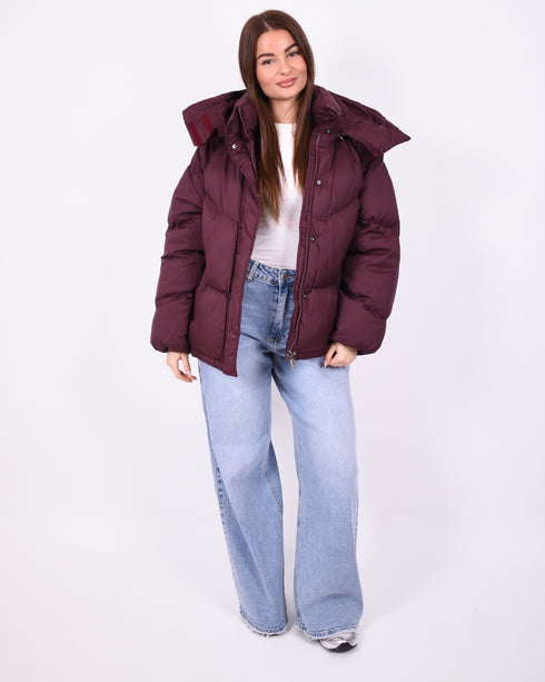 puffer coat bordeaux