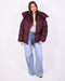 puffer coat bordeaux