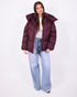 puffer coat bordeaux