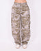 Camo balloon pants light washed