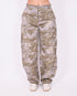 Camo balloon pants light washed