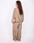 Jenna checkered pants taupe