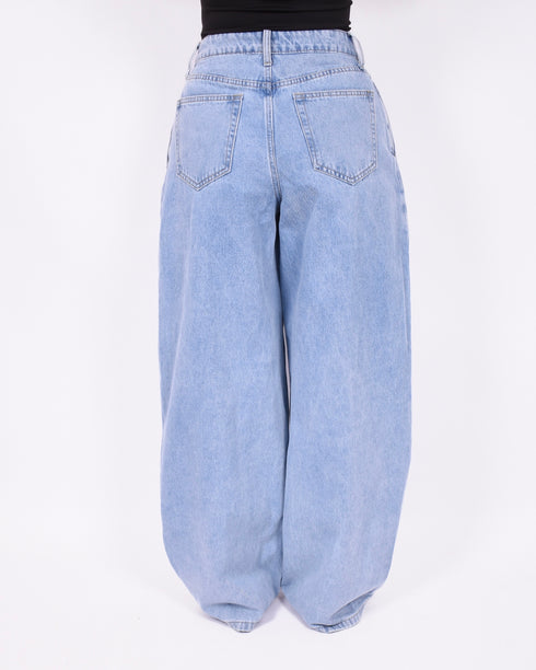 Baggy pleated jeans 2.0 blue