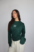 priority monogram snatched longsleeve green