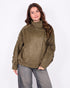 suede bomber jacket khaki