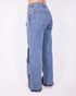 Reworked stretch jeans