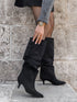 Slouchy boots black