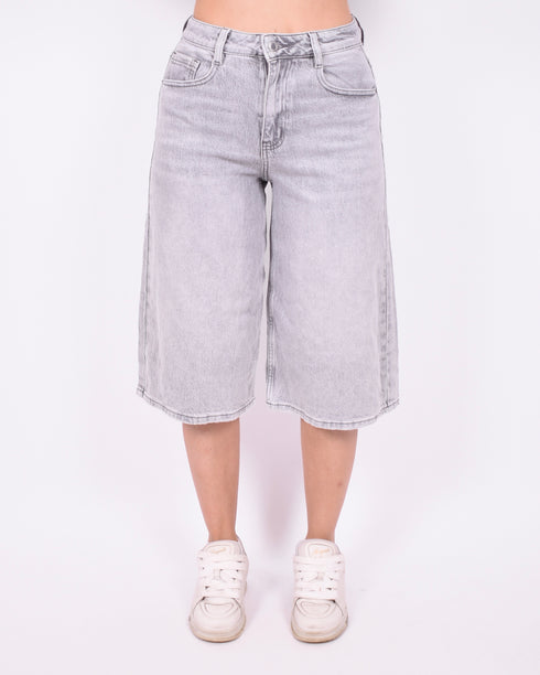 Stretch jort grey