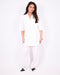 Bibi short sleeve blazer white