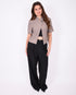 button split blazer taupe