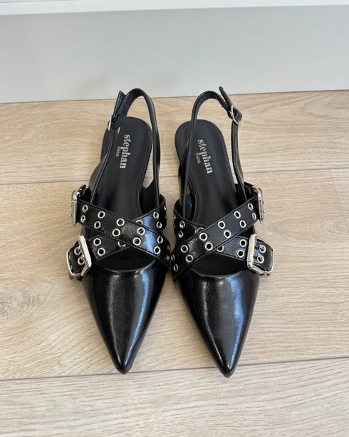 Slingbacks black